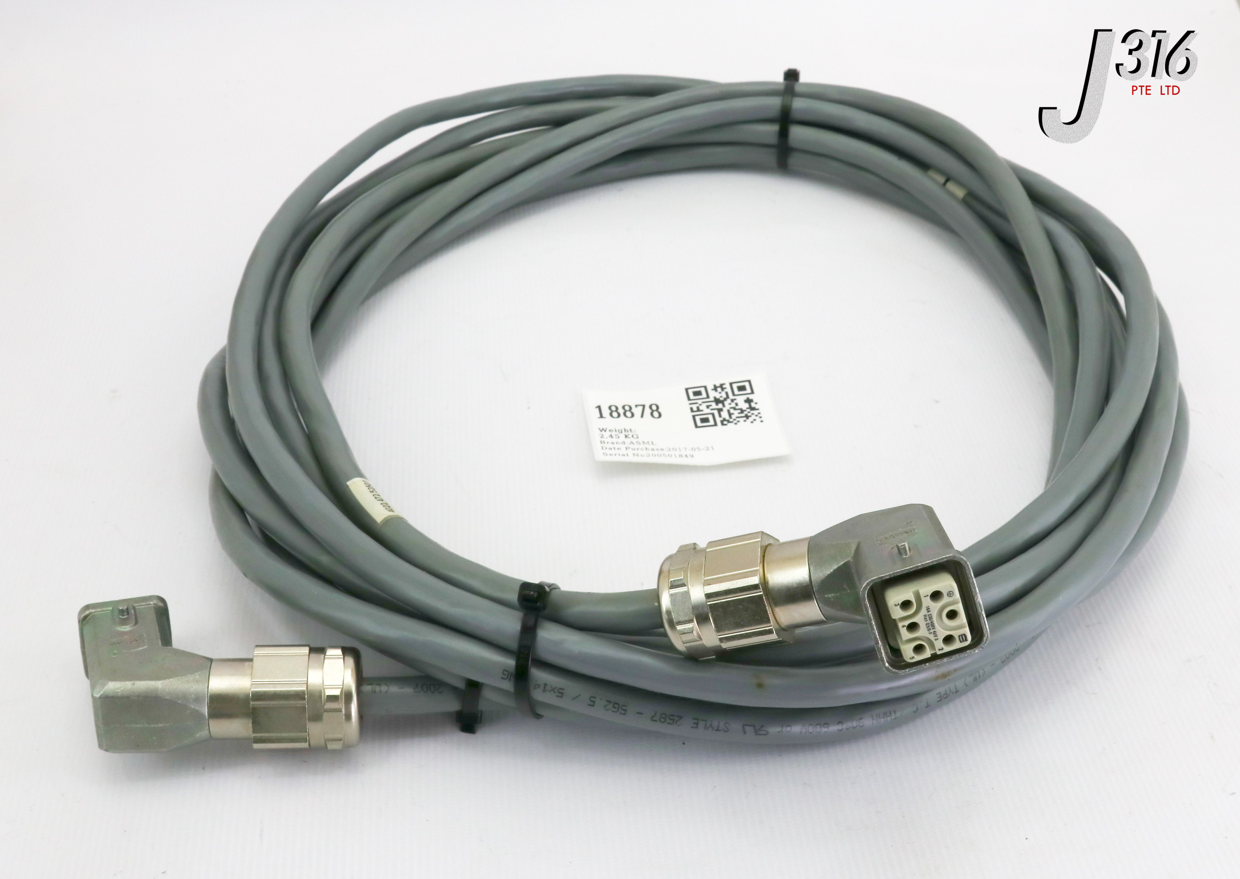 vintage an・an no.4 18878 ASML CABLE ASSY, SCSU-X14, REMA-LSPR-X1, 8.5M 4022.472.52501